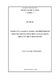 Nghiên cứu xạ khuẩn thuộc chi Streptomyces sinh chất kháng sinh chống nấm gây bệnh trên cây chè ở Thái Nguyên