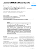 Báo cáo y học: "Gallstone ileus following endoscopic retrograde cholangiopancreatography and sphincterotomy: a case report"