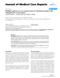 Báo cáo y học: " Multiple cysticerci as an unusual cause of mesenteric lymph node enlargement: a case report"