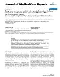 Báo cáo y học: "  Long-term survival in a patient with repeated resections for lung metastasis after hepatectomy for ruptured hepatocellular carcinoma: a case report"