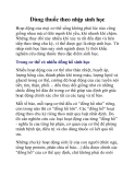 Dùng thuốc theo nhịp sinh học