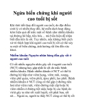 Ngừa biến chứng khi người cao tuổi bị sốt