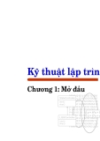 Kỹ thuật lập trình - Chương 1: Mở ₫ầu