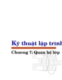 Kỹ thuật lập trình - Chương 7: Quan hệ lớp