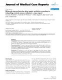 Báo cáo y học: "Bilateral sternoclavicular joint septic arthritis secondary to indwelling central venous catheter: a case report"
