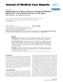 Báo cáo y học: "   Midlife diagnosis of Refsum Disease in siblings with Retinitis Pigmentosa – the footprint is the clue: a case report"
