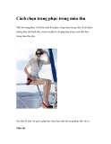 Cách chọn trang phục trong mùa thu 