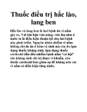 Thuốc điều trị hắc lào, lang ben
