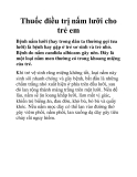 Thuốc điều trị nấm lưỡi cho trẻ em