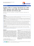 báo cáo khoa học:"Quality of life in Croatian Homeland war (19911995) veterans who suffer from post-traumatic stress disorder and chronic pain"