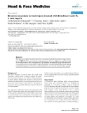 báo cáo khoa học:"  Bruxism secondary to brain injury treated with Botulinum toxin-A: a case report"