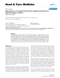 báo cáo khoa học:"  Apicotomy: a root apical fracture for surgical treatment of impacted upper canines"