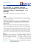 báo cáo khoa học:"  The health loss from ischemic stroke and intracerebral hemorrhage: evidence from the North East Melbourne Stroke Incidence Study (NEMESIS)"