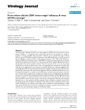 Báo cáo khoa học: " From where did the 2009 'swine-origin' influenza A virus (H1N1) emerge?"