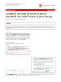 Báo cáo khoa học: "Correction: The state of the art of adenoassociated virus-based vectors in gene therapy"