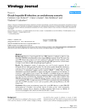 Báo cáo khoa học: "Open Access  Occult hepatitis B infection: an evolutionary scenario"