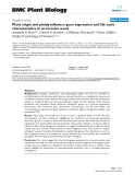báo cáo khoa học: " Plant origin and ploidy influence gene expression and life cycle characteristics in an invasive weed"