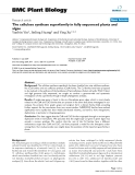 báo cáo khoa học: "  The cellulose synthase superfamily in fully sequenced plants and algae"