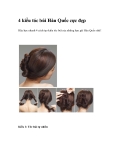 4 kiểu tóc búi Hàn Quốc cực đẹp