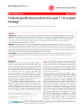 Báo cáo y học: " Producing infectious enterovirus type 71 in a rapid strategy"