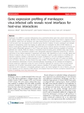 Báo cáo y học: "Gene expression profiling of monkeypox virus-infected cells reveals novel interfaces for host-virus interactions"
