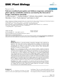 báo cáo khoa học: " Calcium-mediated perception and defense responses activated in plant cells by metabolite mixtures secreted by the biocontrol fungus Trichoderma atroviride"