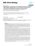 báo cáo khoa học: "Development of new genomic microsatellite markers from robusta coffee (Coffea canephora Pierre ex A. Froehner) showing broad cross-species transferability and utility in genetic studies"