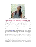 Thói quen hủy hoại sức khỏe chị em