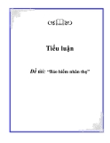 Tiểu luận: Bảo hiểm nhân thọ
