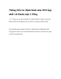 Những kiểu tóc thịnh hành năm 2010 hợp nhất với khuôn mặt Á Đông - 8/3