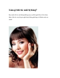 Làm gì khi tóc mái bị hỏng? 