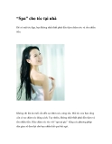 “Spa” cho tóc tại nhà 