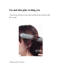 Tóc mới đơn giản, đáng yêu