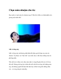 Chọn màu nhuộm cho tóc