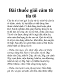 Bài thuốc giải cảm từ tía tô