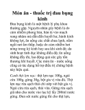 Món ăn - thuốc trị đau bụng kinh