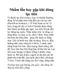 Nhầm lẫn hay gặp khi dùng lạc tiên