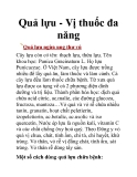 Quả lựu - Vị thuốc đa năng