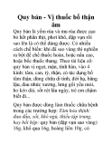 Quy bản - Vị thuốc bổ thận âm