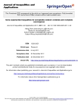 báo cáo hóa học:"Some exponential inequalities for acceptable random variables and complete convergence"
