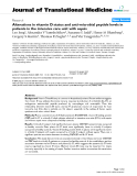 báo cáo hóa học:"  Alterations in vitamin D status and anti-microbial peptide levels in patients in the intensive care unit with sepsis"