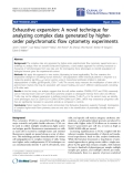 Báo cáo hóa học: "Exhaustive expansion: A novel technique for analyzing complex data generated by higherorder polychromatic flow cytometry experiments"