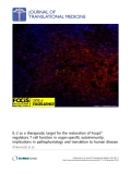 Báo cáo hóa học: "IL-2 as a therapeutic target for the restoration of Foxp3+ regulatory T cell function in organ-specific autoimmunity: implications in pathophysiology and translation to human disease"