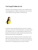 Các bí quyết chăm sóc tóc