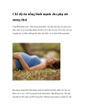Chế độ ăn uống lành mạnh cho phụ nữ mang thai 