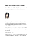 Khuôn mặt bạn hợp với kiểu tóc nào? 