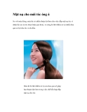 Mặt nạ cho mái tóc óng ả 