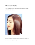 ''Thực đơn'' cho tóc