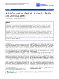 Báo cáo sinh học: "Anti-inflammatory effects of nicotine in obesity and ulcerative colitis"