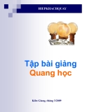 Tập bài giảng Quang học